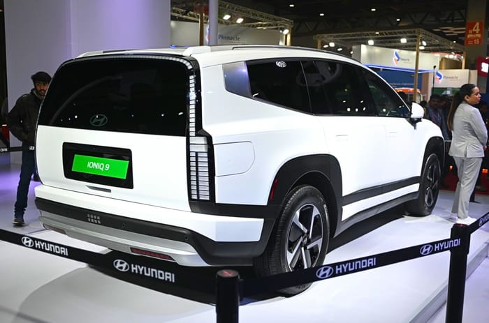 Hyundai Ioniq 9 SUV showcased at Auto Expo 2025